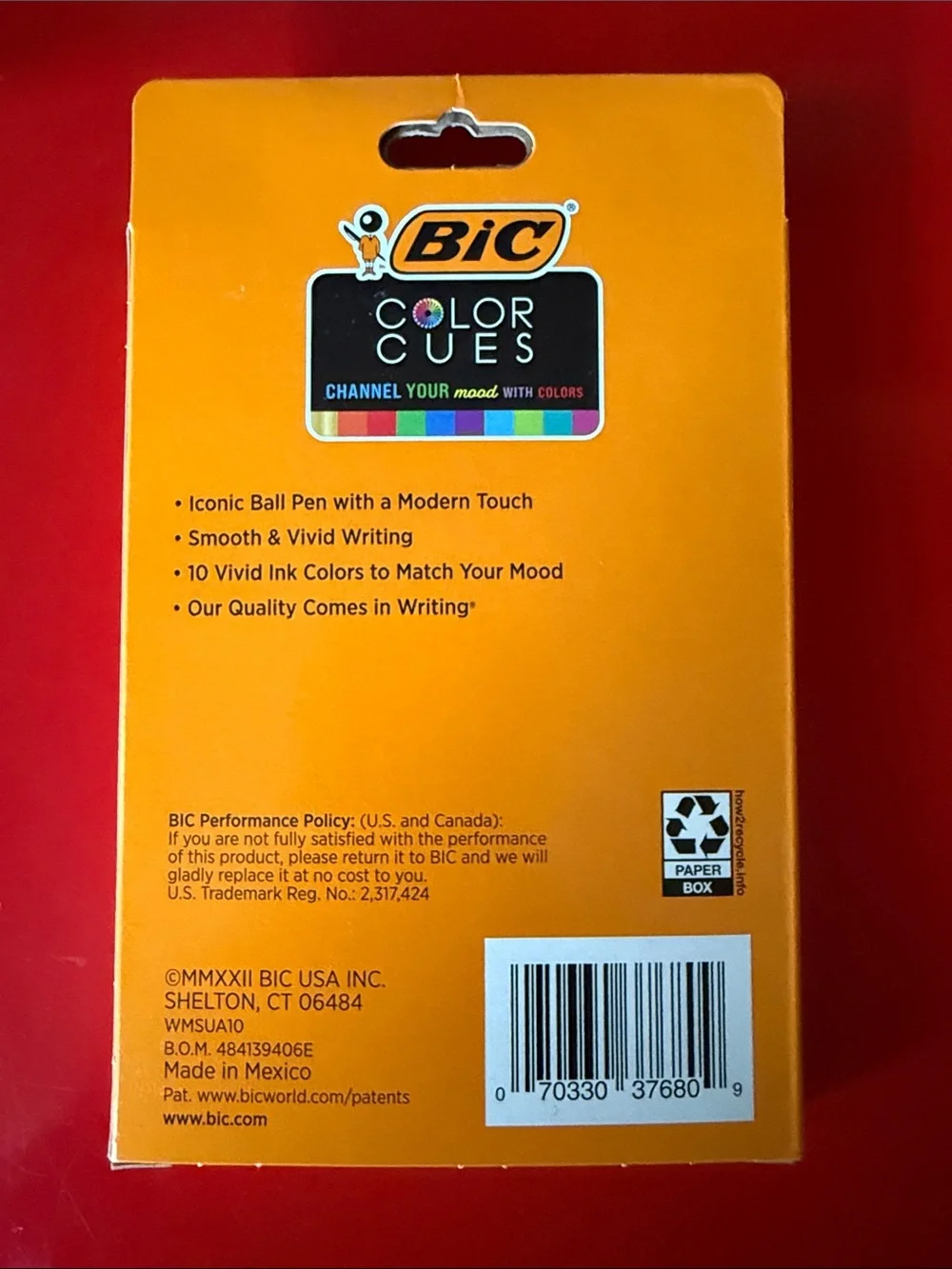 BIC Color Cues Channel Your Mood With Colors Assorted Ball Pens - 10 Pack